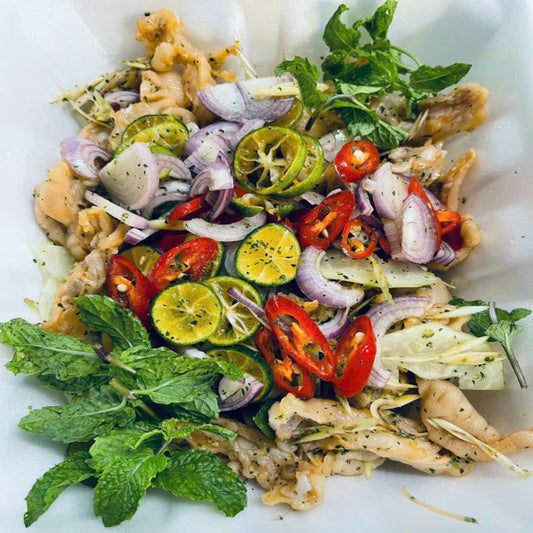 GỎI CHÂN GÀ SỐT THÁI